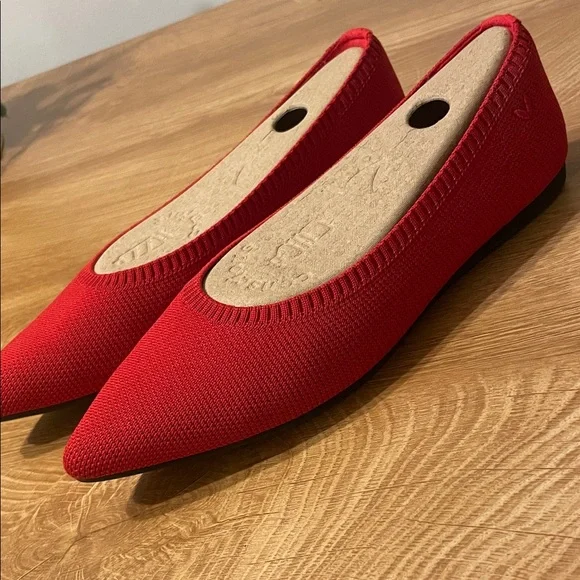 Vivaia Red Women's Flats - Picture 3 of 13